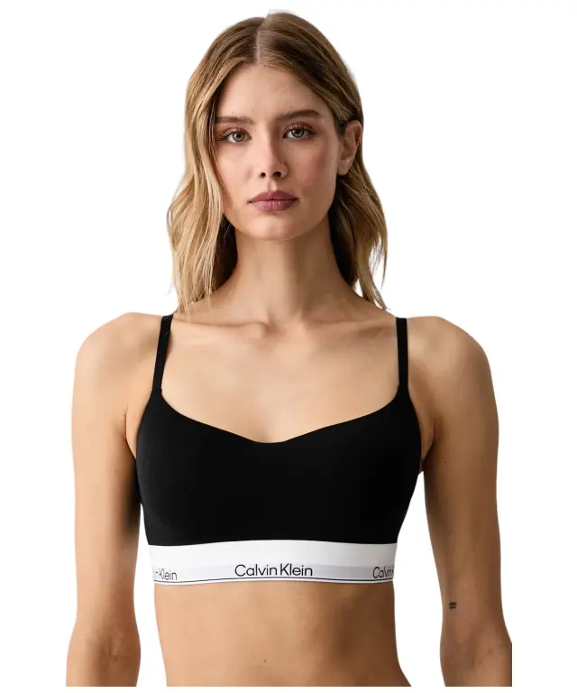 Calvin Klein – Γυναικείο Μπουστάκι Bralette Light Lined LV00QF8994-UB1Μαύρο 2