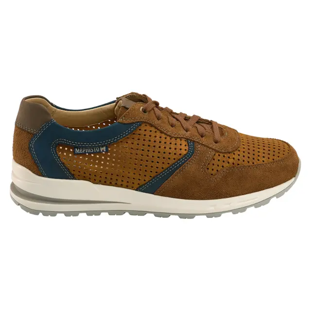 Mephisto Sneakers Ανδρικό δέρμα Nubuck Καφέ MEP/BORIS PERF TOBACCO - 45