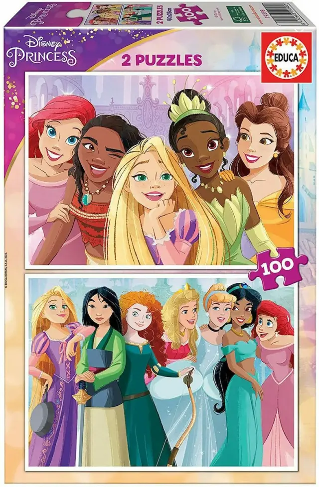 Educa Puzzle 2x100 Disney Princess (19298)