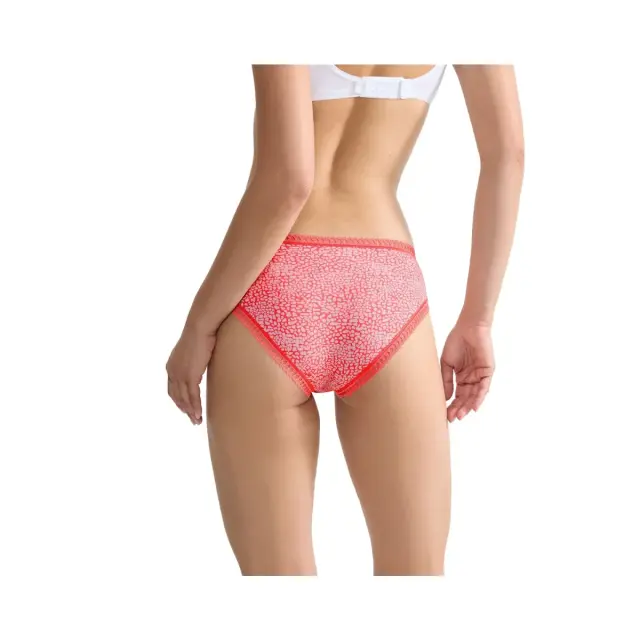Sloggi Γυναικείο Slip GO Crush Hipster - Τριπλό Πακέτο, Χρώμα Yellow-Coral-Coral Print 3