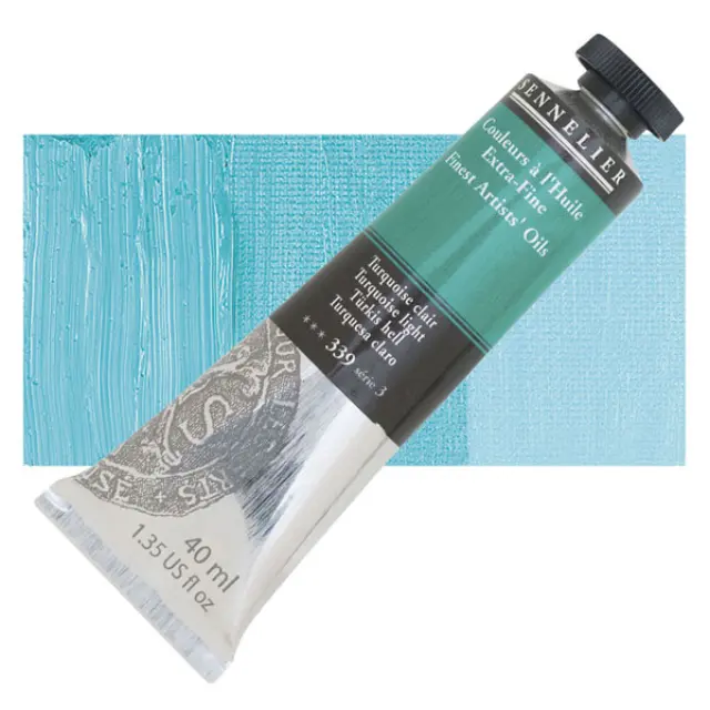 Sennelier Λάδι Finest Artists Oil 339 Turquoise Light - 40ml