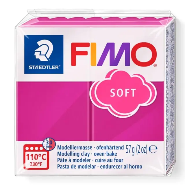 Πολυμερικός Πηλός Staedtler Fimo Soft No22 - Raspberry - 57gr