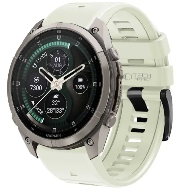 Tech-protect Silicone Garmin Fenix 5 / 6 / 6 Pro / 7 / 8 / 8 Pro / E / 9 / 9 Pro (51 Mm) Stone Grey 3