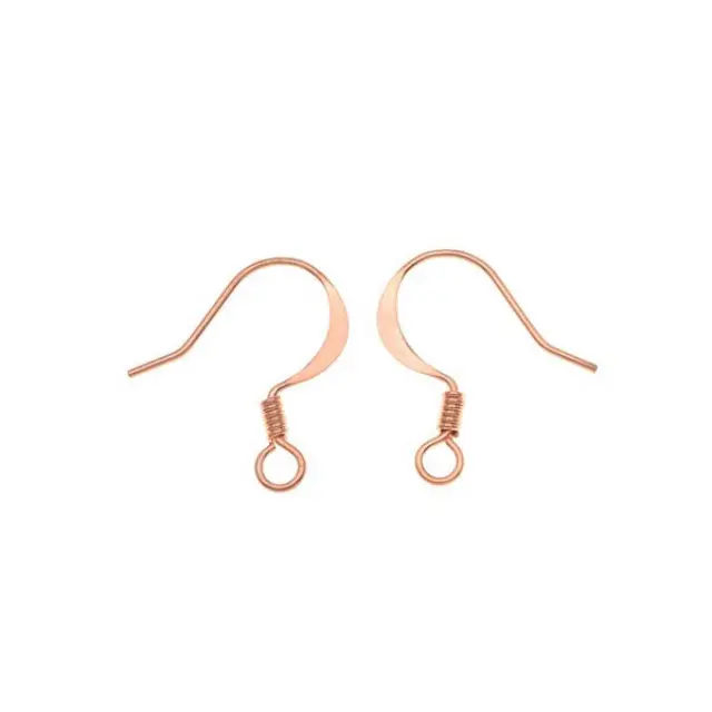 Σκουλαρίκι Hook 18mm με Σπείρα - Copper Plated - 24τεμ
