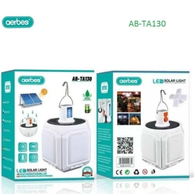 AB-TA130 Κρεμαστό Ηλιακό Φωτιστικό σε Λευκό Χρώμα 81006DFR00WH 2