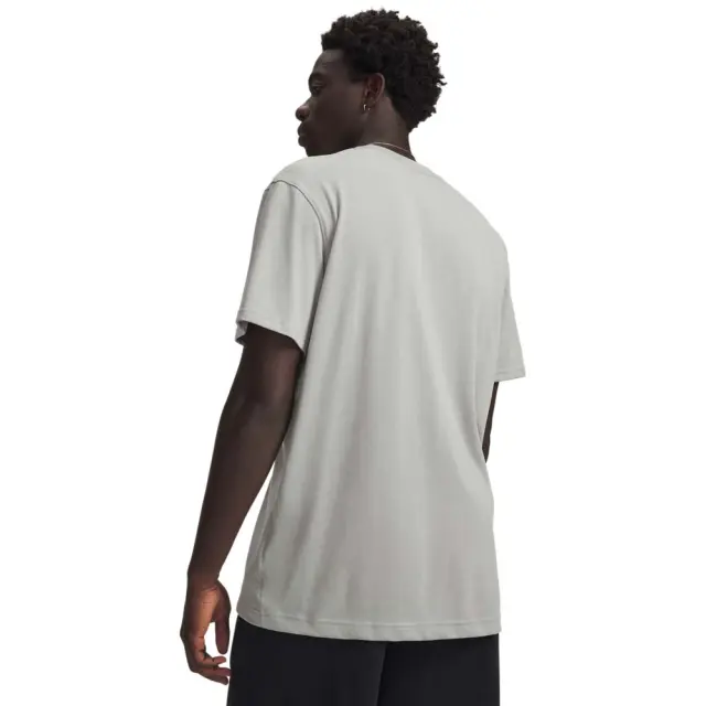 Under Armour Men's Logo Embroidered Heavyweight Short Sleeve Tee Γκρι Σκούρο 1373997-069 (Under Armour) 2