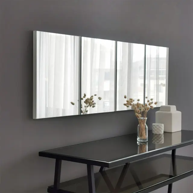 Stewehome Καθρέφτης Τοίχου με Λευκή Πλάτη 40x2.2x120 cm 2