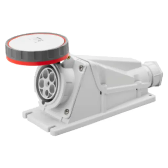 90° ANGLED SURFACE-MOUNTING SOCKET-OUTLET - IP67 - 3P+E 63A 380-415V 50/60HZ - RED - 6H - SCREW WIRING