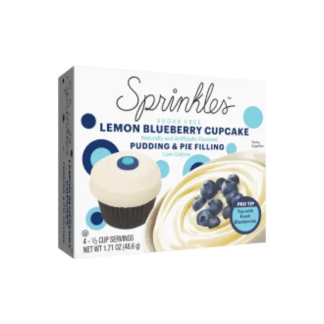 Sprinkles Sugar Free Lemon Blueberry Pudding Mix 48,6gr (Aνάλωση κατά προτίμηση πριν από 30/08/27)