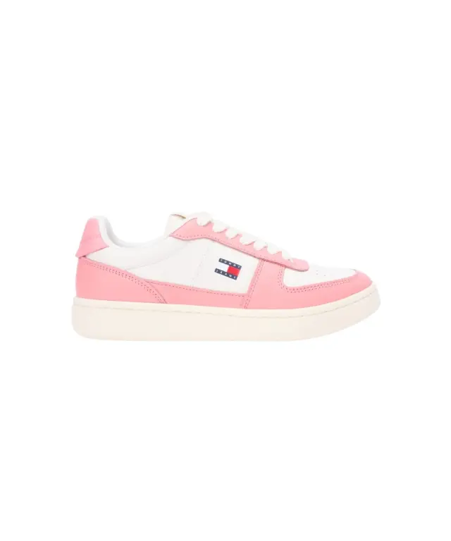 Tommy Hilfiger - Γυναικεία Sneakers Retro Leather Archive Court EN0EN03037-0J0 Λευκό/Ροζ 3