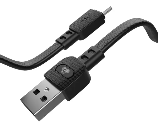 POWERTECH καλώδιο USB σε Micro USB armor PTR-0097, 15W 3A, 1m, μαύρο