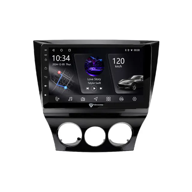 VenCore Οθόνη Multimedia Android 15 9" PX5S Octa-Core 2GB/32GB IPS με Πρόσοψη, CarPlay, Android Auto και Υποστήριξη Κάμερας 360° για Mazda RX8 2008-2012 – Μαύρη (3236-10005-0452B) 2