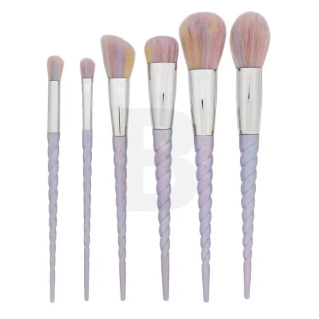 MIMO Makeup Brush Set Unicorn Pastel Brush Set 6 Pcs