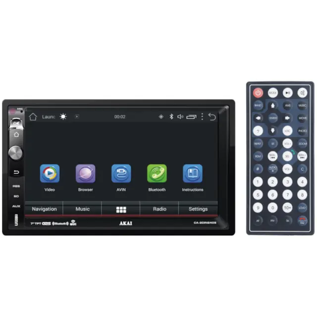Ηχοσύστημα Αυτοκινήτου 2 Din Με Android Δέκτη GPS Bluetooth USB SD Aux-In 7" AKAI CA-2DIN2405 2