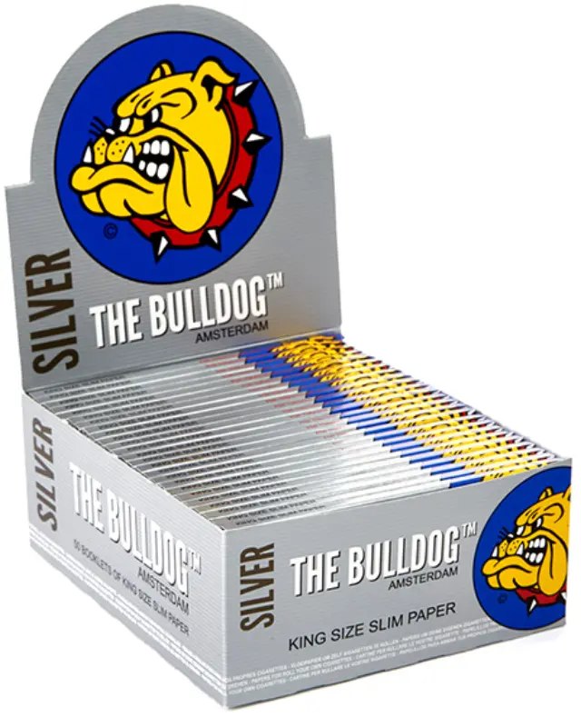 The Bulldog Χαρτάκια - Ασημί 33φ. - King Size Slim 50τεμ.
