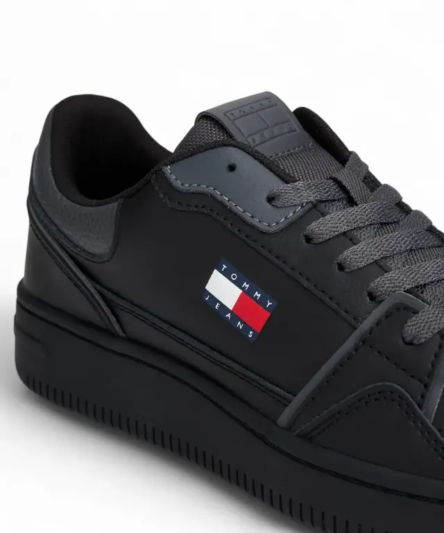 Tommy Hilfiger - Γυναικεία Sneakers Th Retro Basket Sneaker EN0EN02839-BDS Μαύρο 2