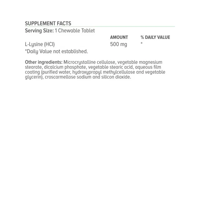 L-Lysine - 500mg 3