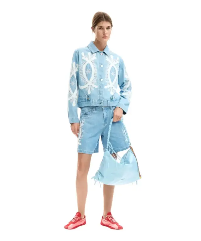 Desigual - Γυναικείο Τζιν Μπουφάν Yoko 26SWED04-5053 Μπλε - XS 2