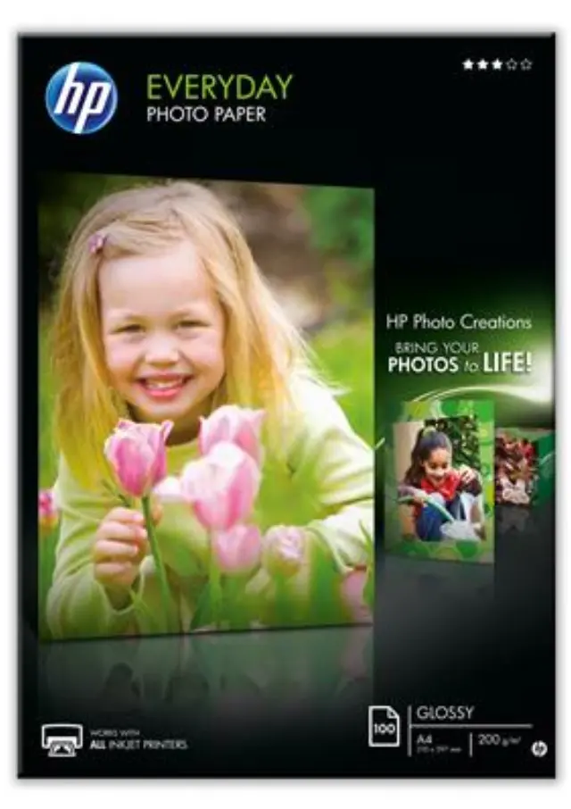 HP Q2510A photo paper Black,Blue,White A4