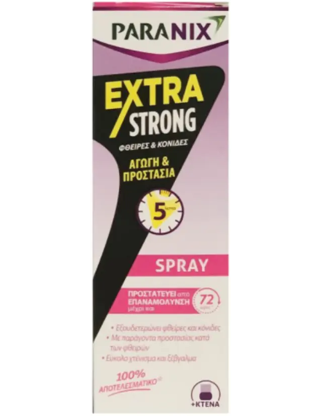 PARANIX Spray Extra Strong 100ml με Κτένα