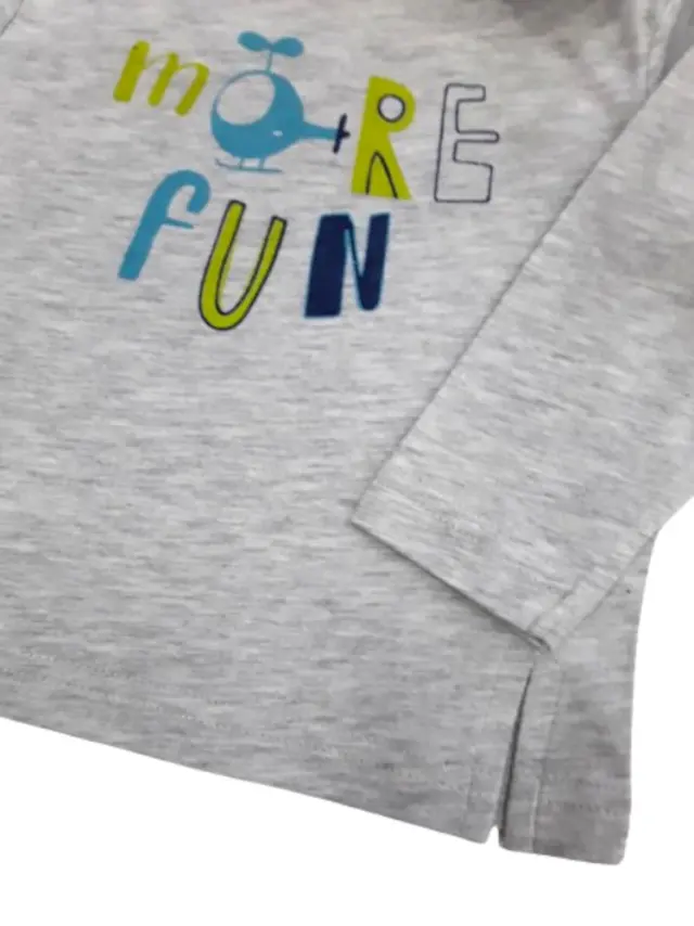 Μπλουζάκι Μακρυμάνικο More Fun Venere Grey 8020624 - 12 M (80cm) 3