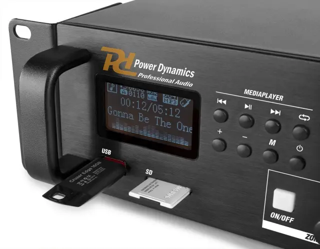 POWER DYNAMICS PDV240MP3 ΕΝΙΣΧΥΤΗΣ 4-ΖΩΝΩΝ 3