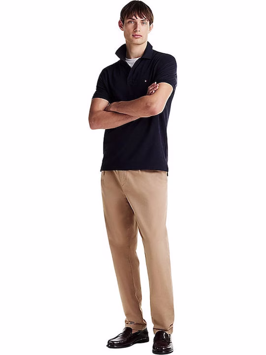 Tommy Hilfiger Aνδρικό Polo σε Χρώμα Σκούρο Μπλε Μπλε Σκούρο 2