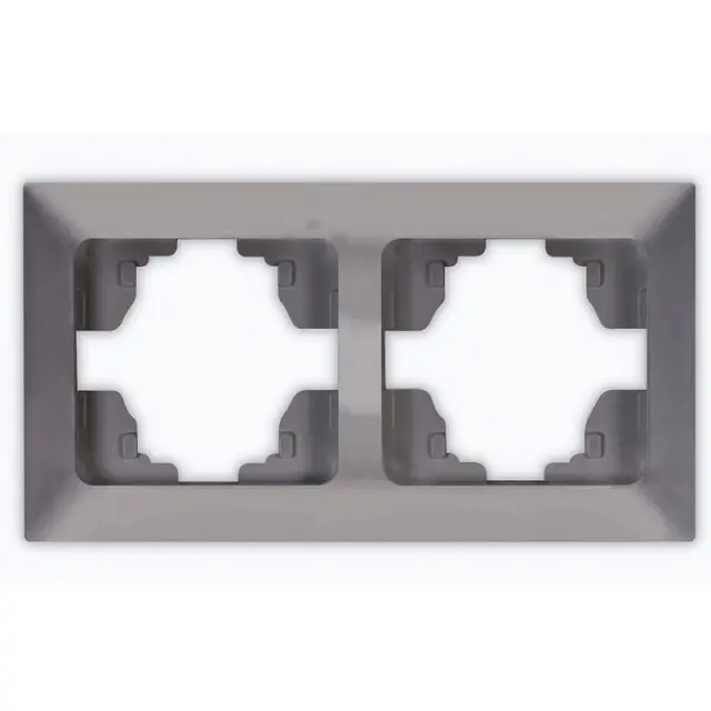 Πλαίσιο 2 Θέσεων Οριζόντιο Γραφίτης 15.5x8.2x1.5cm