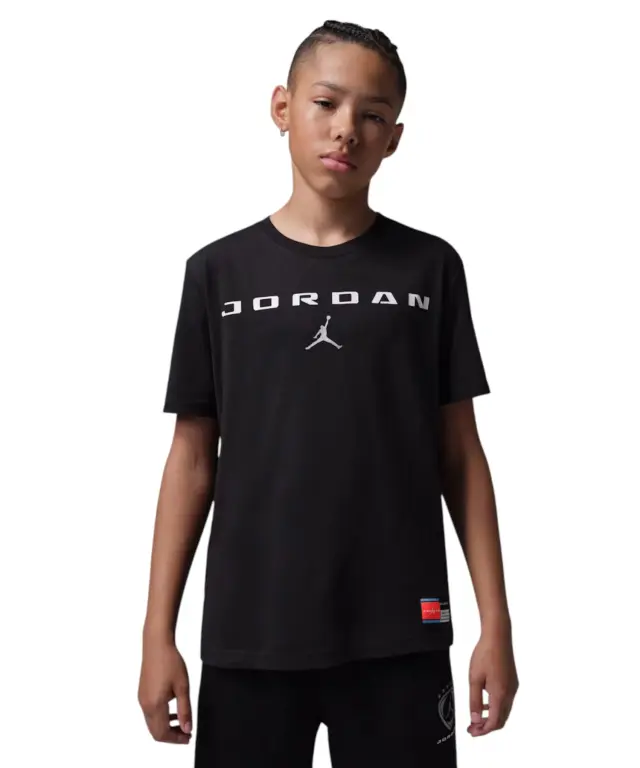 Jordan - Παιδική Μπλούζα T-Shirt Graphic Tee 95G110-023 Μαύρο - 8 ετών