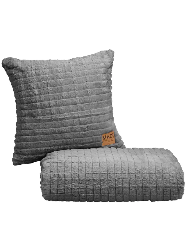 Διακοσμητικό Μαξιλάρι RAYS GREY MADI 45 x 45 εκ. 3