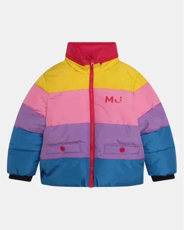 Marc Jacobs Kids Πολύχρωμο Puffer Jacket με Logo - 12Y