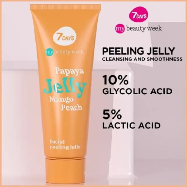 7Days Korean Face Jelly Peeling Προσώπου με Γλυκολικό Οξύ & Λακτικό Οξύ 80ml 2