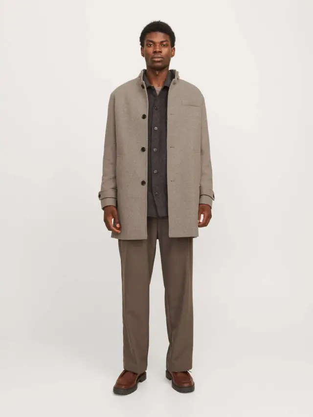 JJEMELTON WOOL BLEND COAT SN Greige 2
