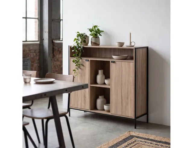 Μπουφές Aliaj 5Five με διαστάσεις 114x37x110cm - Απόχρωση Ξύλου 181371