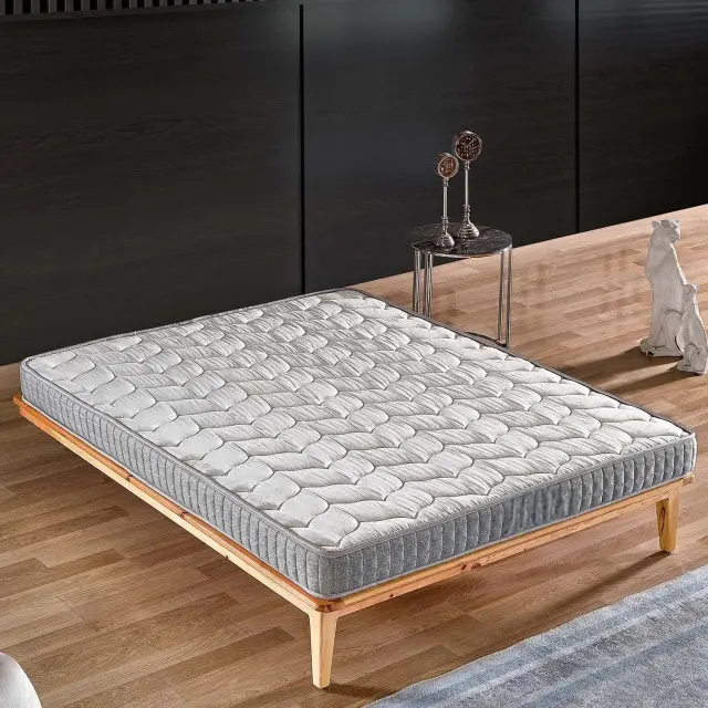 Stewehome Διπλό Στρώμα Ύπνου Φυσικής Άνεσης Γκρι 140x190x14 cm