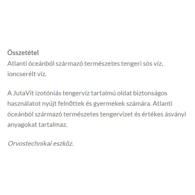 JutaVit Isotonic Sea Water Baby Nasal Spray 2