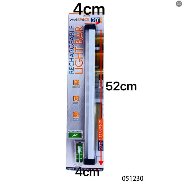 Επαναφορτιζόμενη μπάρα φωτισμού LED - 52cm - 051230 3