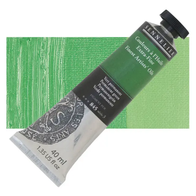 Sennelier Λάδι Finest Artists Oil 845 Permanent Green - 40ml