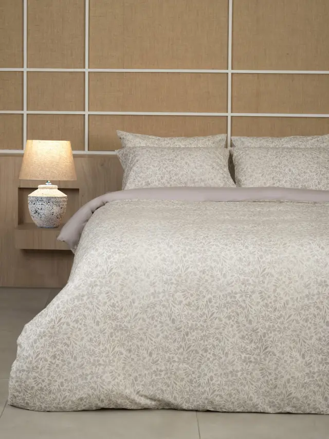 Σετ Σεντόνια Cotton Feelings 2070 Beige Υπέρδιπλο (235x270) Sunshine