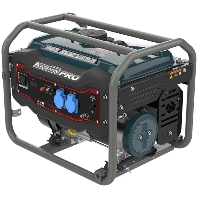 Bormann Pro BGB3000 - Γεννήτρια Βενζίνης Τετράχρονος OHV, 2500W, 2,8kW, 6,5Hp με Κλειδί + Μπουλονόκλειδο (034414)