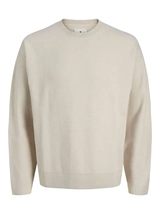 JPRBLABRADFORT KNIT CREW NECK Silver Lining