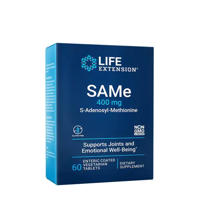 Life Extension SAMe 400 mg (S-Adenosyl-Methionine) 60 Tablets