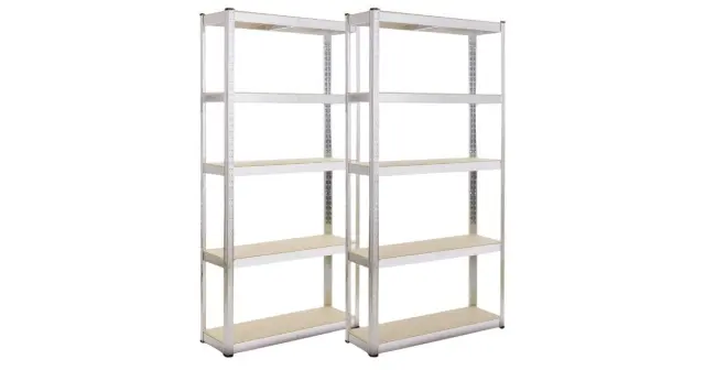 Σετ 2x Ράφια Βαρέως Τύπου 180 x 90 x 40cm Arebos Φορτίο Έως 875 Kg