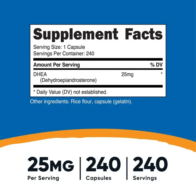 Nutricost DHEA 25 mg 240 Capsules 2