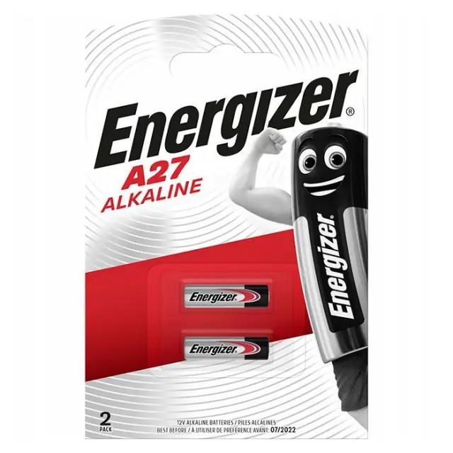 Μπαταρία Αλκαλική Energizer A27/27A/CA22/EL812/EL812/G27A/GP27A/L828/MN27 12V Τεμ. 2
