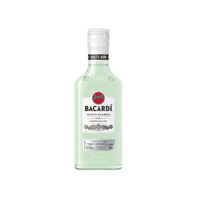 BACARDI CARTA BLANCA RUM 200ML