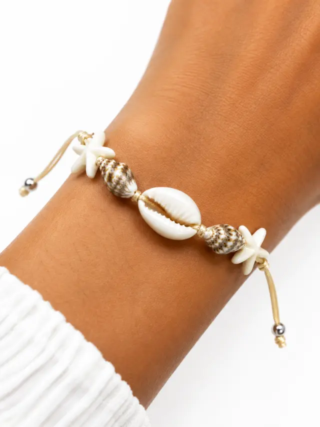Ghetto Seashell + Starfish Handmade Summer Bracelet 3
