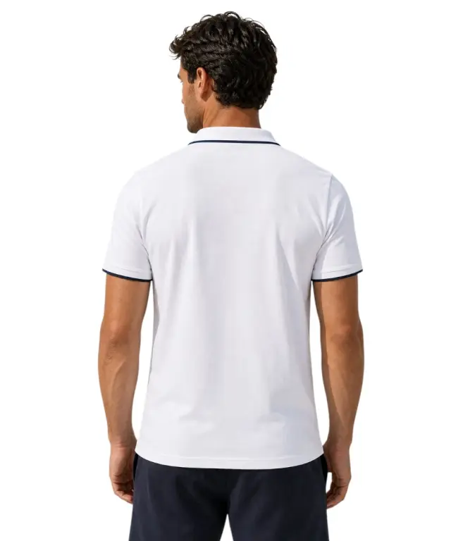 Lotto - Ανδρικό Polo Regular Fit 438888-WHITE Λευκό - S 2