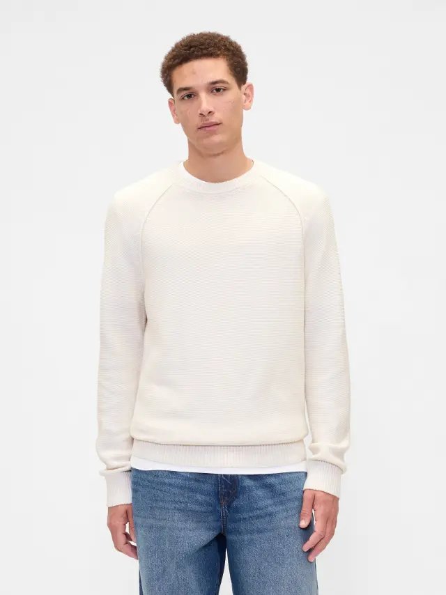 Πουλόβερ με Ραγκλάν Μανίκια Carls stone beige