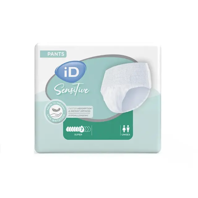 iD Sensitive Pants Super Medium Unisex Πάνες Βρακάκι Ακράτειας 12τμχ 2